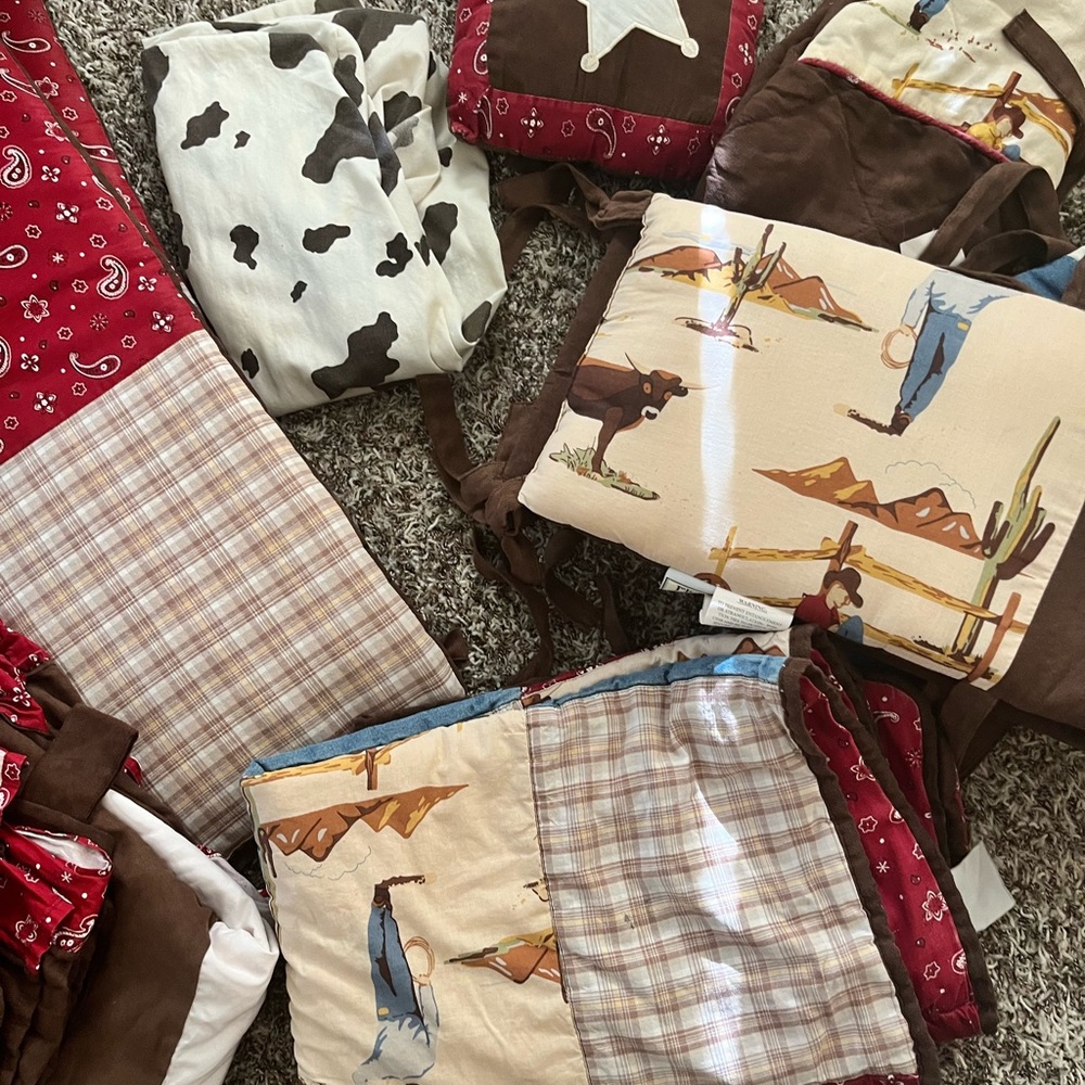 Western crib bedding